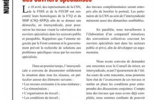 Bulletin Info-ouvriers, No. 1, 28 avril 2011