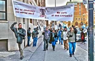 Les employés du CUSM manifestent aujourd’hui