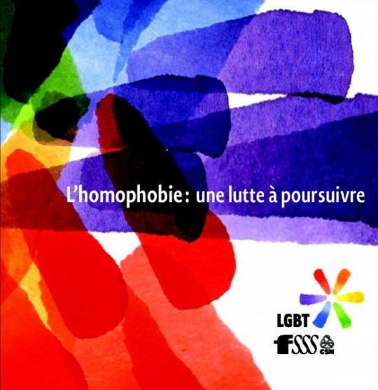 Dépliant sur l’homophobie: lutte à poursuivre