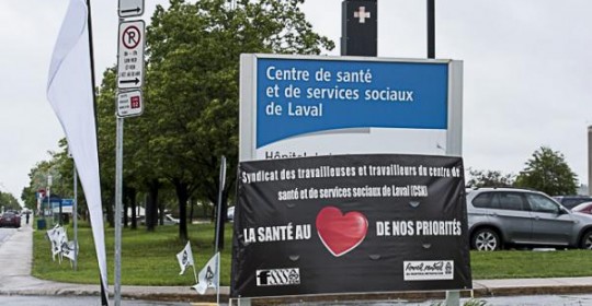 Manifestation au CSSS Laval