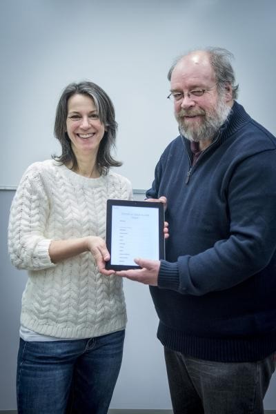 Remise du prix du sondage web