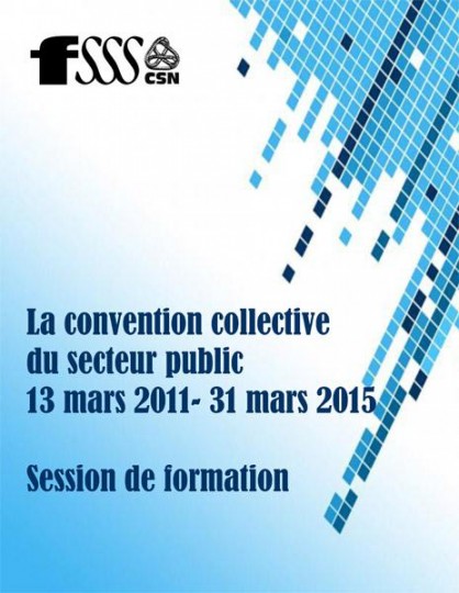 400 délégué-es du secteur public en formation sur la convention collective 2010-2015