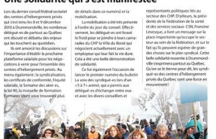 Journal La voix des syndiqué-es, mars 2011