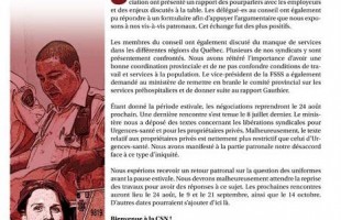 Bulletin d&rsquo;information secteur public