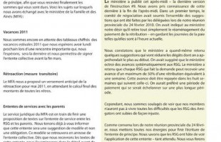 Bulletin Info-RSG du 16 mars 2011
