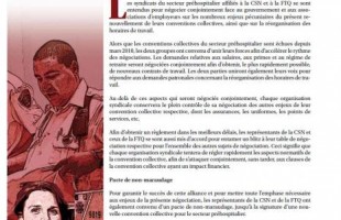 Bulletin Info-Négo du 3 novembre 2011