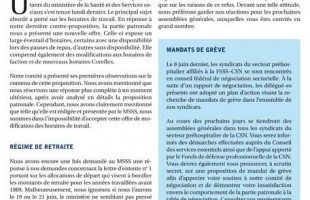 Bulletin Info-négo no. 25 du secteur préhospitalier