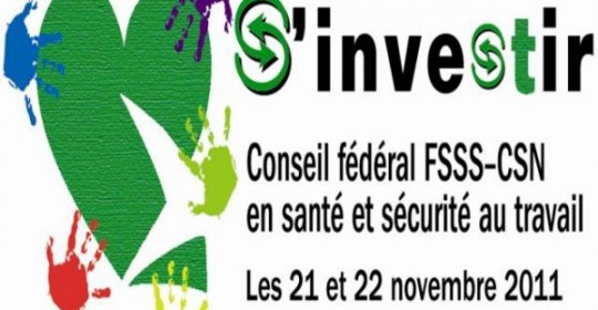 Conseil fédéral en SST, novembre 2011, La Malbaie – Discours d’ouverture