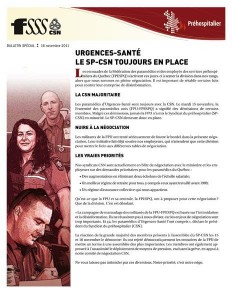 bulletin spécial