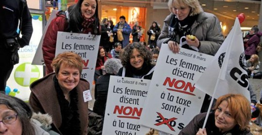 Journée du 8 mars : les femmes disent Non à la taxe santé