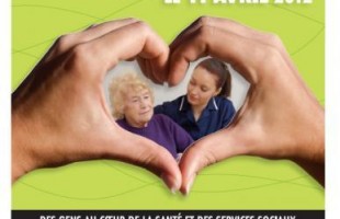 Affiche de la Journée des auxiliaires aux services de santé et sociaux