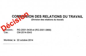 Décision CRT