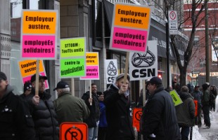 Les travailleuses et travailleurs demandent le respect à la mission Old Brewery