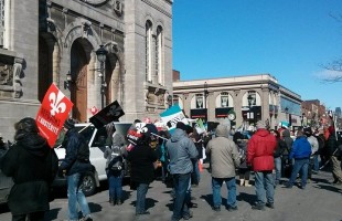 Manifestation populaire dans l’ouest de Montréal