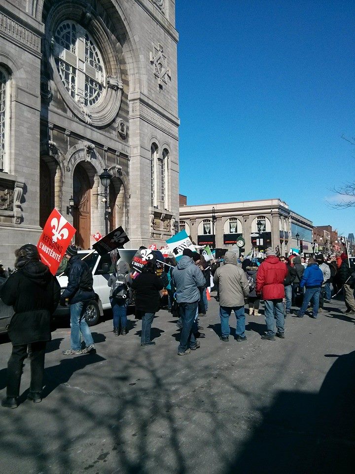 Manifestation populaire dans l’ouest de Montréal