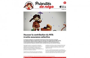 Priorité de négociation : Rehaussement de la contribution des employeurs à notre régime d&rsquo;assurance collective
