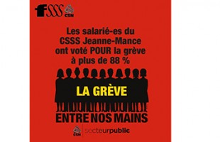 Les salarié-es votent pour un mandat de grève de six jours au CSSS Jeanne-Mance