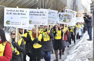 Les 3200 responsables en services de garde en milieu familial membres de la CSN se mobilisent pour préserver le réseau éducatif