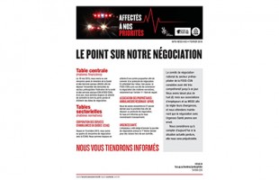 Le point sur notre négociation