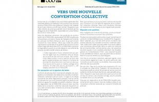 Bulletin Info-Négo #14 de la négociation du secteur public
