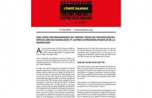 Une juste reconnaissance du travail pour les TSR