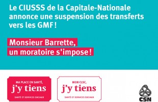 Moratoire sur le transfert des ressources des CLSC vers les GMF