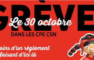 Il y aura grève dans 578 installations de CPE le lundi 30 octobre