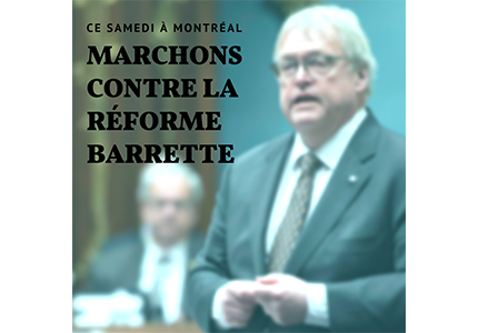 Manifestation ce samedi à Montréal contre la réforme Barrette