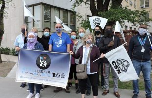 Manifestation intersyndicale pour le maintien des vacances estivales