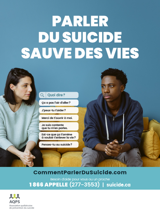 Semaine de prévention du suicide 2021  – Ensemble pour chacun!