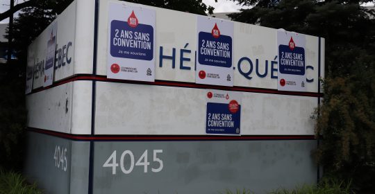 2 ans ½ sang convention : Héma-Québec, patron sang considération
