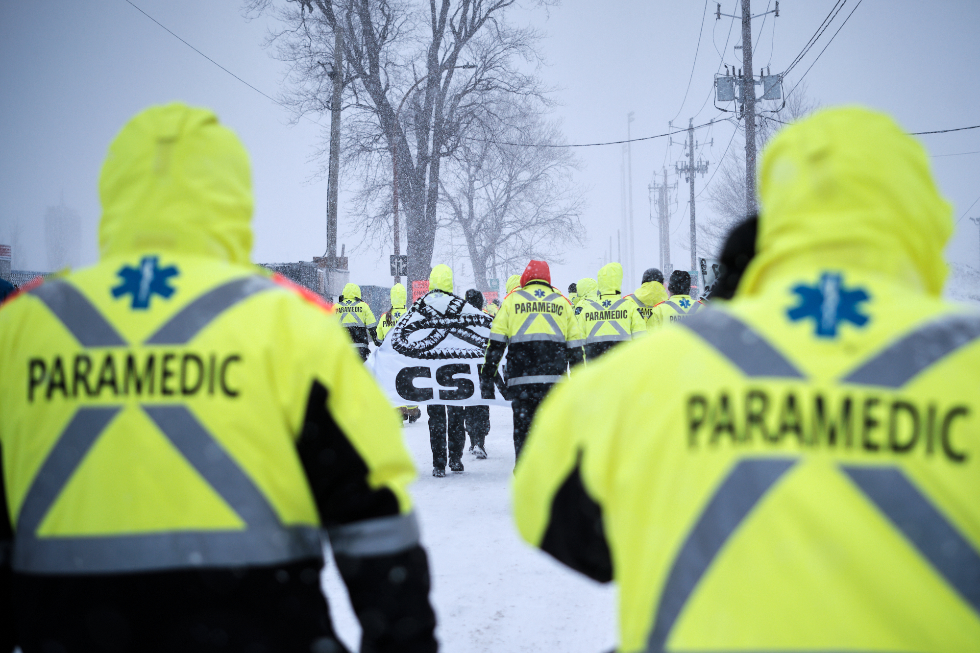 Des cadres d’Urgences-Santé sur la route pour remplacer des paramédics en grève