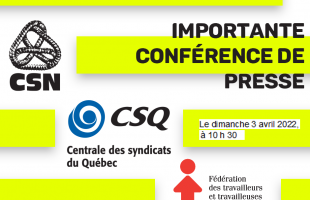 Négociations du secteur public – Importante annonce des centrales syndicales dimanche