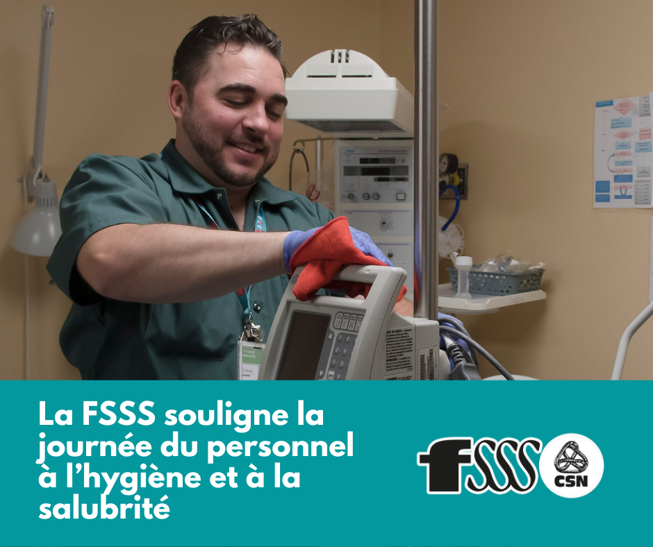 La FSSS souligne la journée du personnel à l’hygiène et à la salubrité
