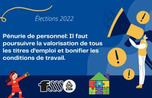 Élections 2022 : Nos revendications pour les services de garde éducatifs