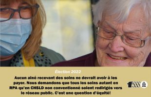 Élection 2022: Revendications pour les RPA et CHP