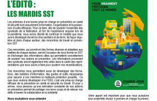 Sans arrêt: le bulletin SST d&rsquo;octobre 2022