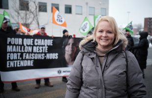 Les grévistes d’Urgences-santé traversent le pont à la rencontre de Christian Dubé