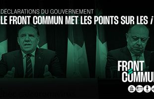 Déclarations du gouvernement : le Front commun met les points sur les i
