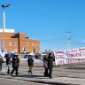 Manifestation du STT de la Résidence plaisance des Îles pour réclamer le conventionnement