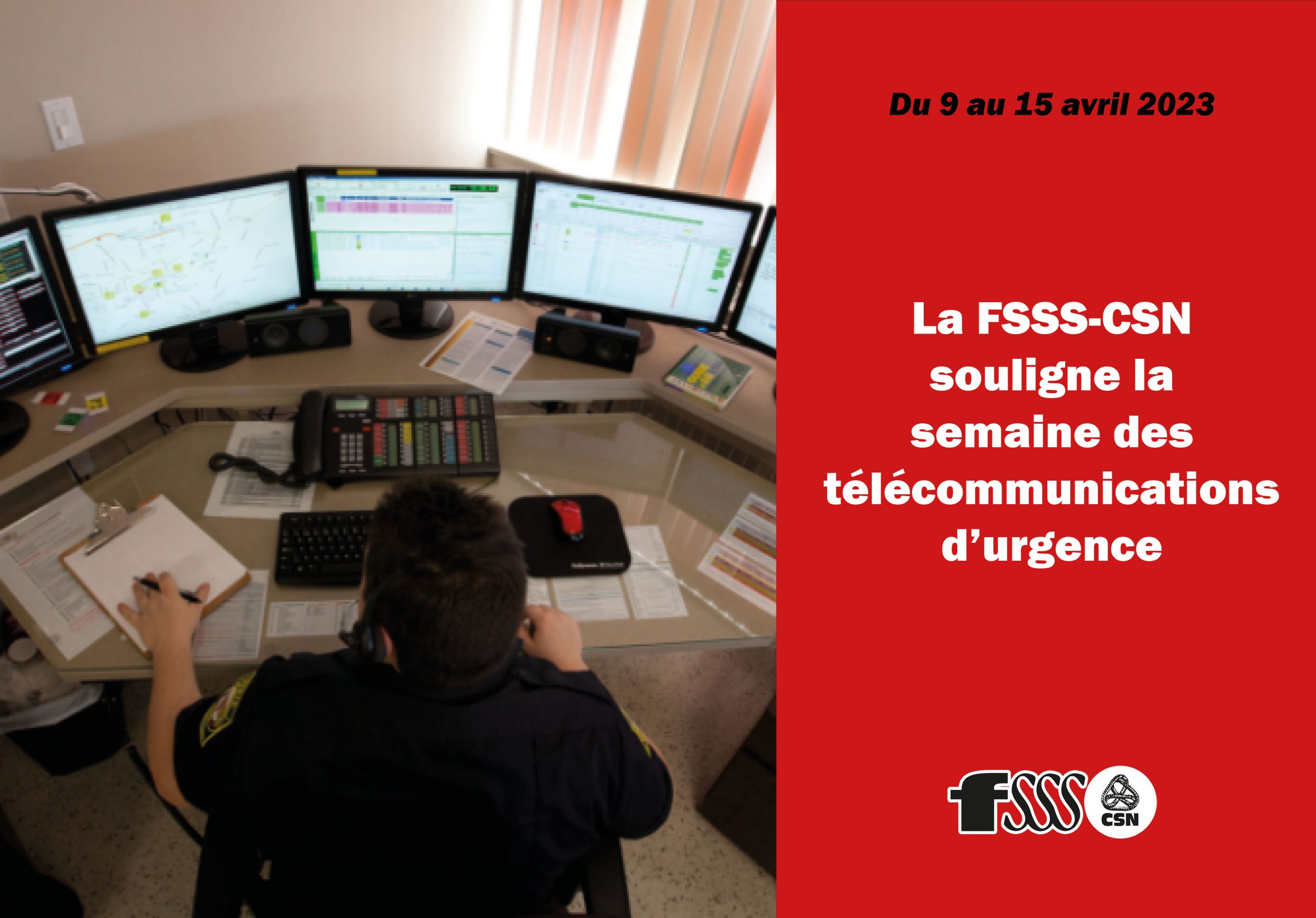 La FSSS-CSN souligne la semaine des télécommunications d’urgence