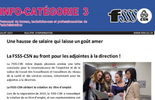 La FSSS-CSN au front pour les adjointes à la direction !
