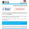 Vérification des antécédents judiciaires