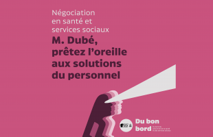 Pétition pour soutenir le personnel en santé et services sociaux