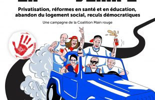 La Coalition Main rouge lance sa campagne La CAQ dérape