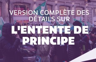 Version complète des détails sur l&rsquo;entente de principe de table centrale