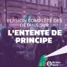 Version complète des détails sur l’entente de principe de table centrale
