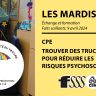 CPE : Trouver des trucs pour réduire les risques psychosociaux