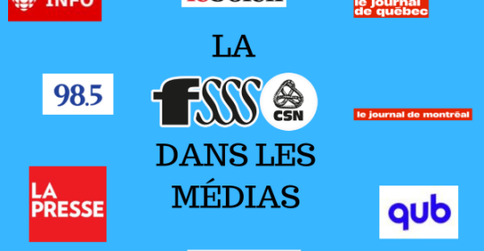 La FSSS-CSN dans les médias