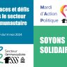 Menaces et défis dans les secteurs communautaires : solidarité!